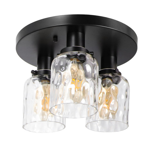 Breakwater Bay Ithica Glass Semi Flush Mount Wayfair